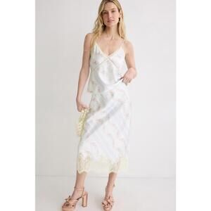 LoveShackFancy Blue Malina Skirt Size S with hole